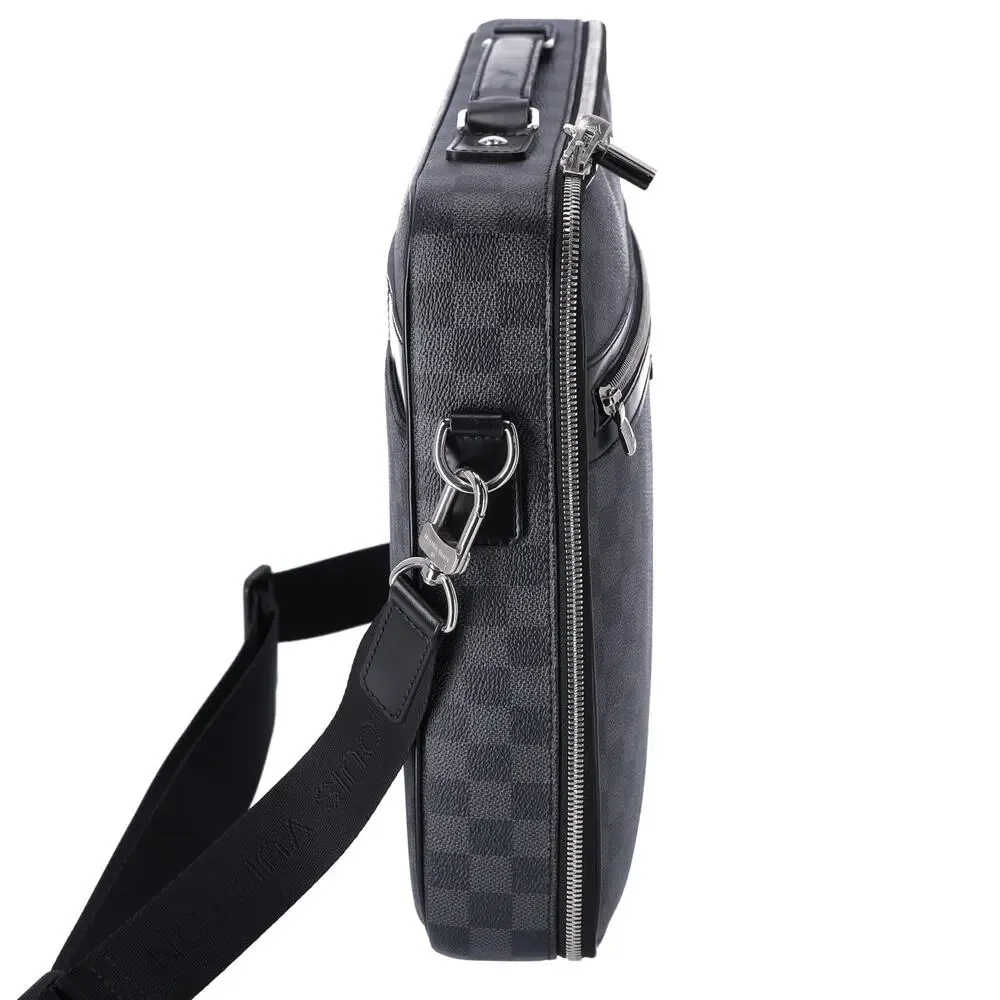 Louis Vuitton Steve Business Bag N58030 Damier Graphite Damier Black
